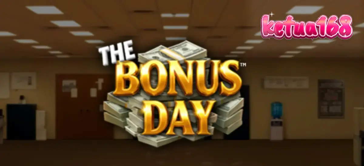 Tampilan visual slot The Bonus Day dengan tema kantor